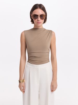 

Боди с драпировкой