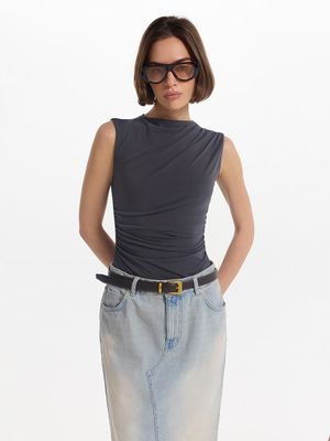 

Боди с драпировкой