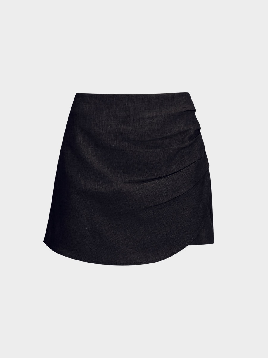 Юбка-шорты из 100% льна