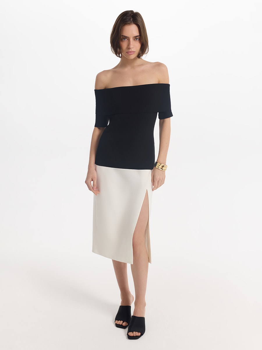 Юбка с разрезом