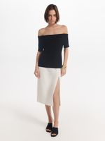 Юбка с разрезом