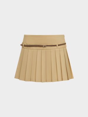 Юбка-шорты с ремнем