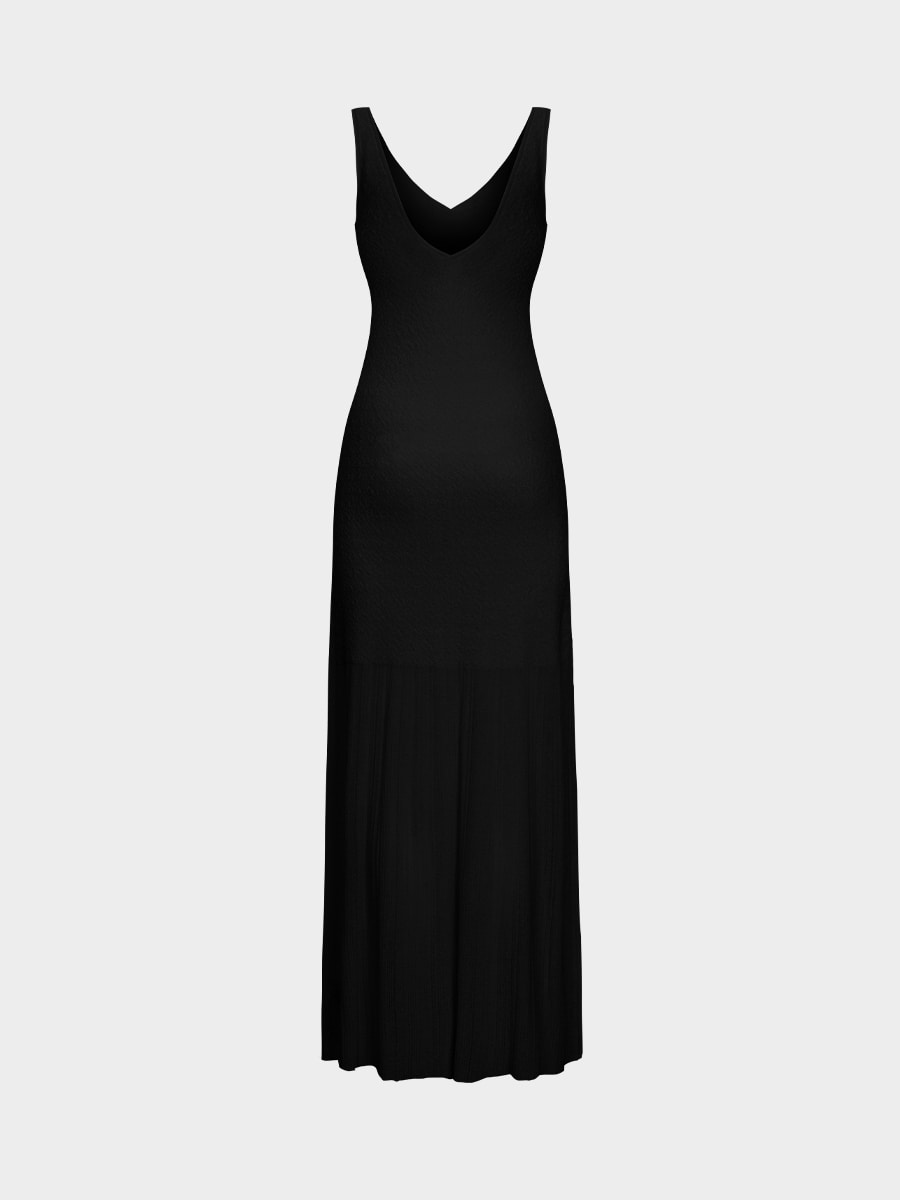 Трикотажное платье макси