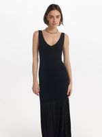 Трикотажное платье макси