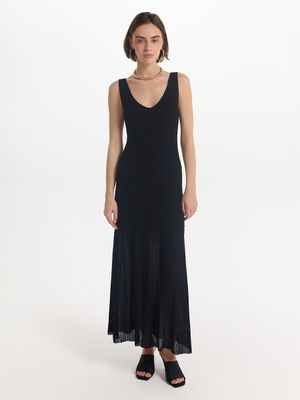 

Трикотажное платье макси