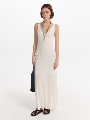 Трикотажное платье макси