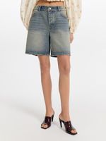 Джинсовые шорты-бермуды