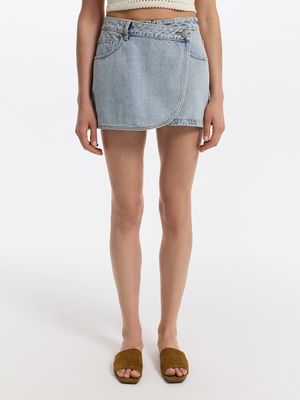 

Джинсовая юбка-шорты