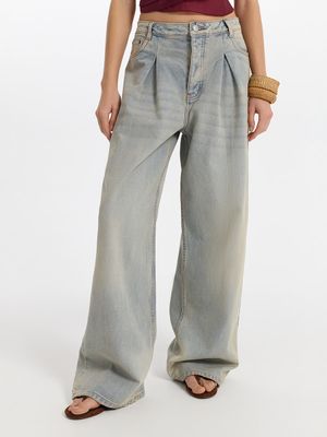 

Джинсы Wide leg со средней посадкой