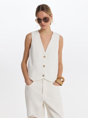 Жилет джинсовый женский