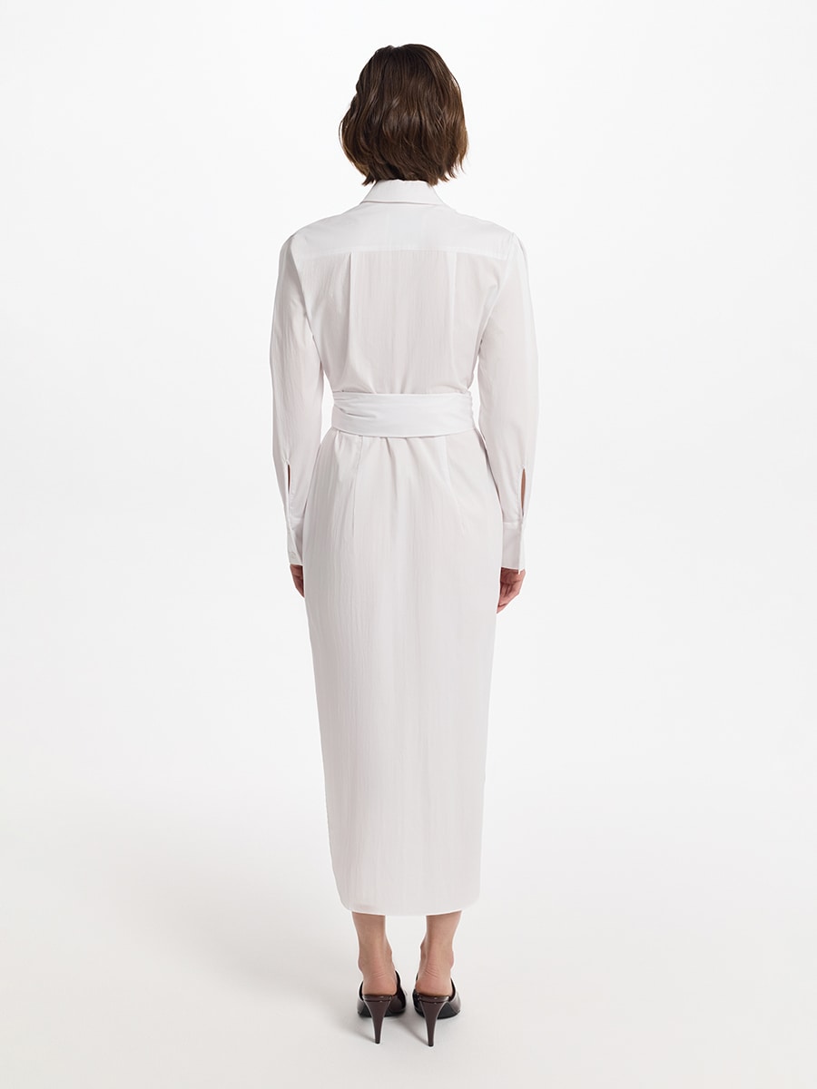 Платье на запах из хлопка