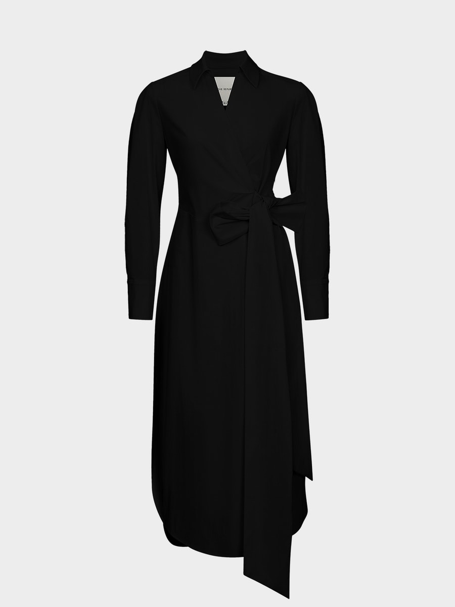 Платье на запах из хлопка