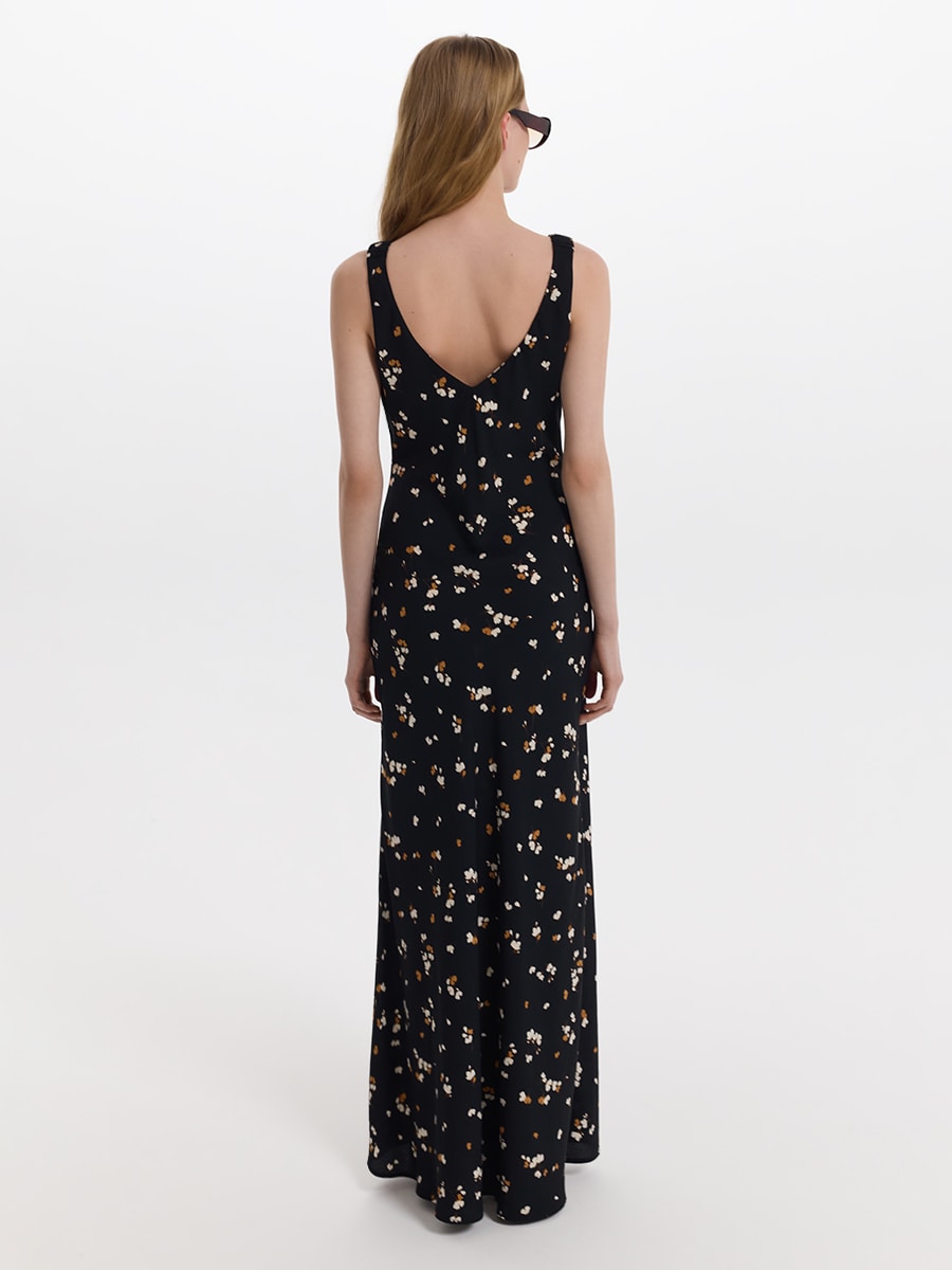 Платье с цветочным принтом