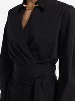 Платье на запах из хлопка