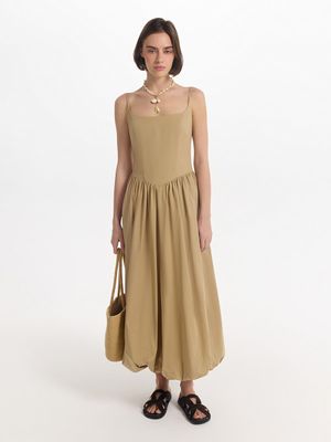 Сарафан миди из хлопка