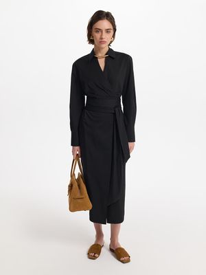 Платье на запах из хлопка