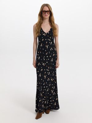 

Платье макси с цветочным принтом