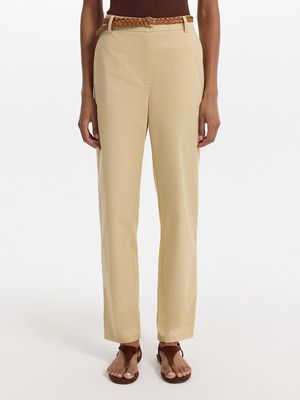 

Брюки из хлопка с ремнем