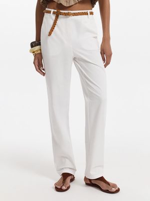 

Брюки из хлопка с ремнем