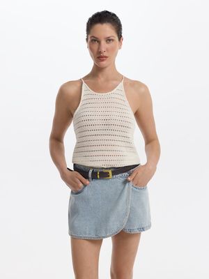 

Топ кроше из хлопка