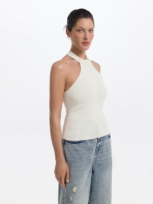 

Трикотажный топ-халтер