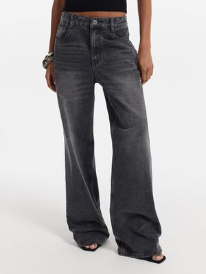 

Джинсы Straight с высокой посадкой