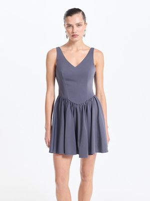 

Платье мини с поясом