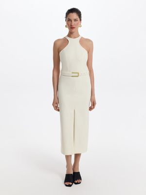 

Платье-футляр с ремнем