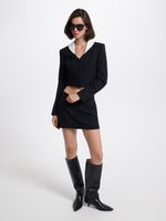 Жакет с акцентным воротником