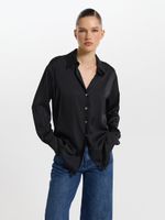 Атласная рубашка 