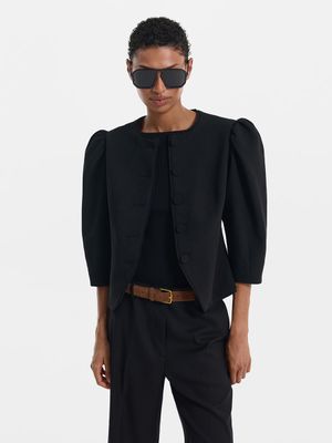 

Приталенный жакет с вискозой