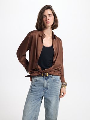 

Атласная рубашка