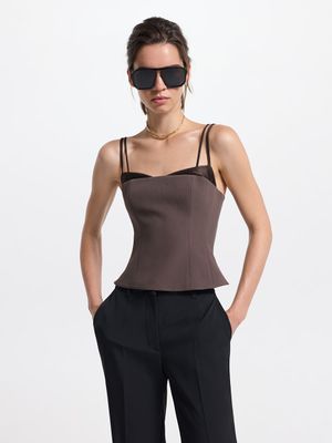 Корсетный топ с вискозой