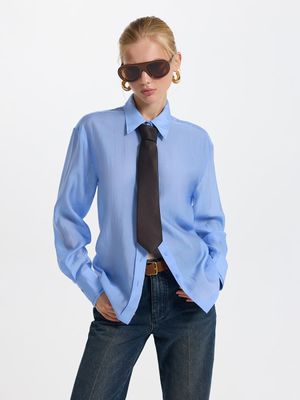 

Блузка с галстуком женская