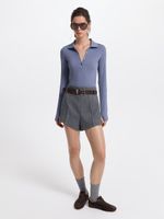 Боди с воротником-поло