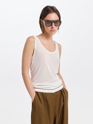 

Майка в рубчик с вискозой