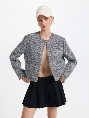 

Твидовый жакет с шерстью