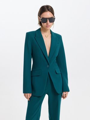 

Жакет приталенного кроя