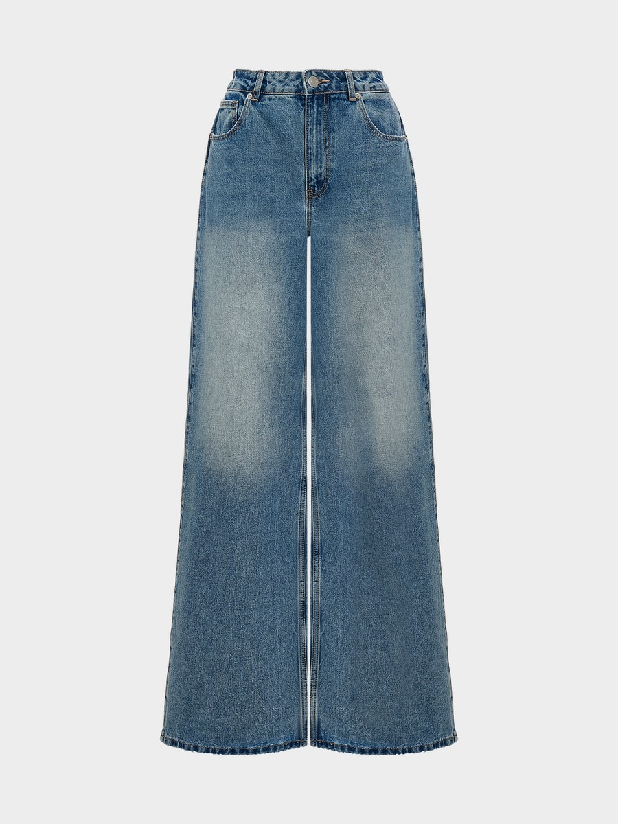 Джинсы Wide leg со средней посадкой