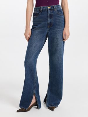 

Джинсы Straight с разрезами