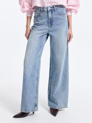 

Джинсы Wide leg с высокой посадкой