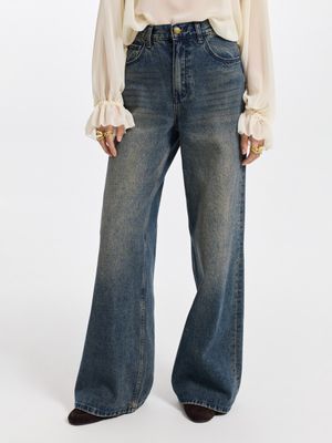 

Джинсы Wide leg с высокой посадкой