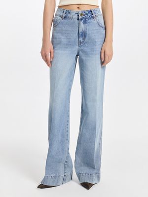 

Джинсы Flare fit с высокой посадкой