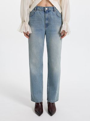 

Джинсы Straight со средней посадкой