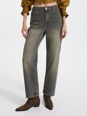 

Джинсы Straight со средней посадкой