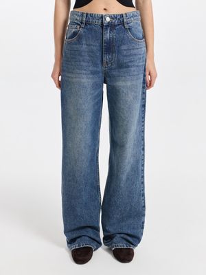 

Джинсы Straight с высокой посадкой