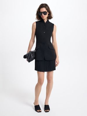 

Платье-жакет с плиссировкой