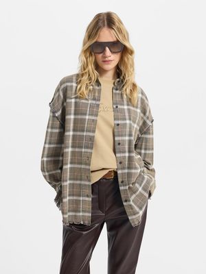 

Рубашка из 100% хлопка в клетку