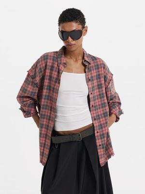 

Рубашка из 100% хлопка в клетку