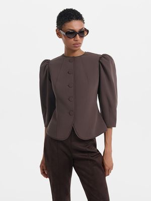 

Жакет приталенного кроя